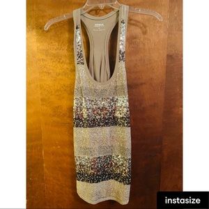 Sequin Express tank top